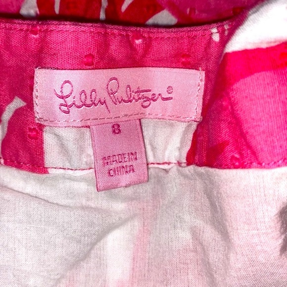 LIllY Pulitzer size 8 pink floral skirt - Picture 5 of 7